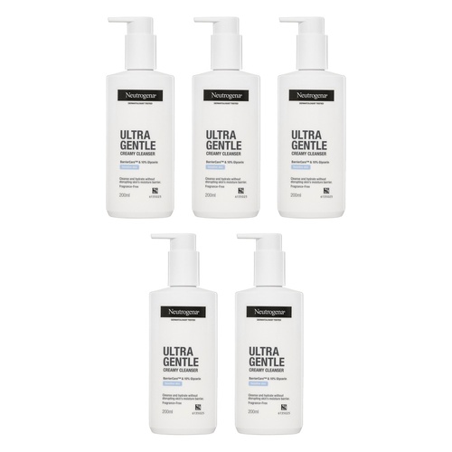 Neutrogena® Ultra Gentle Creamy Cleanser 200mL Pack of 5