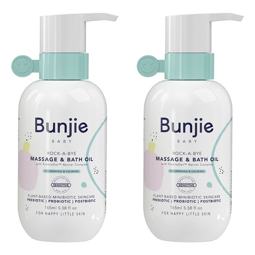 Bunjie Rock-a-Bye Massage & Bath Oil 165mL Pack of 2