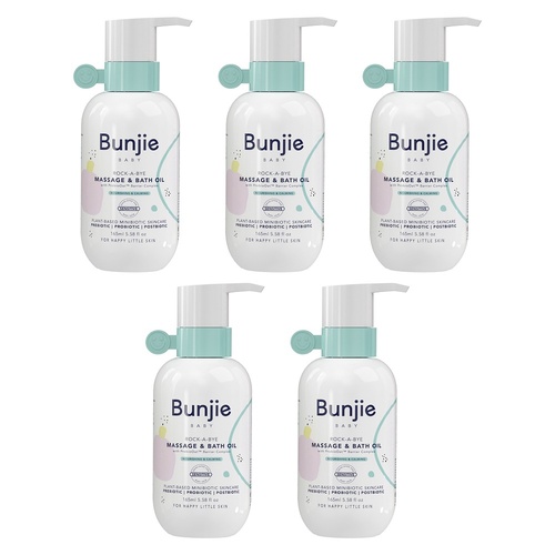 Bunjie Rock-a-Bye Massage & Bath Oil 165mL Pack of 5