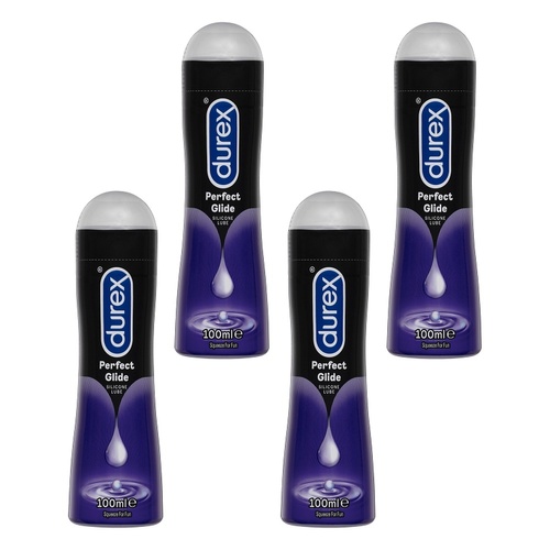 Durex Long Lasting Lubrication Silicone Lubricant 100mL Pack of 4