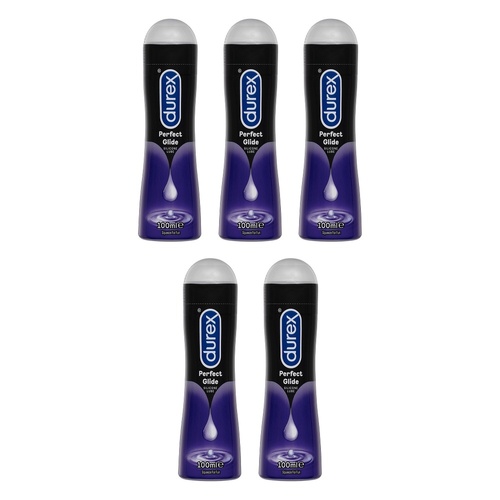 Durex Long Lasting Lubrication Silicone Lubricant 100mL Pack of 5