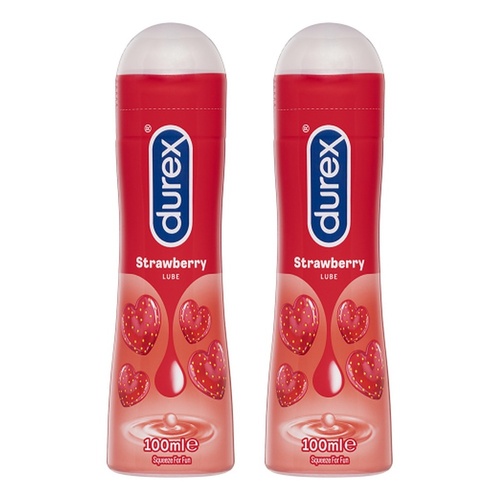 Durex Strawberry Lube 100mL Pack of 2