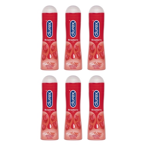 Durex Strawberry Lube 100mL Pack of 6