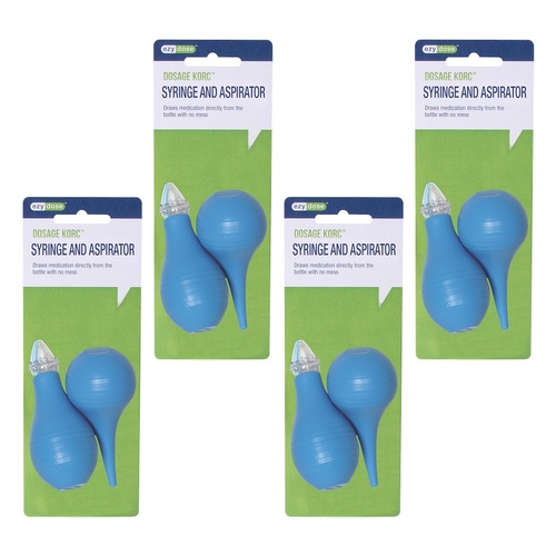 Ezy Dose Ear Syringe and Nasal Aspirator Pack of 4