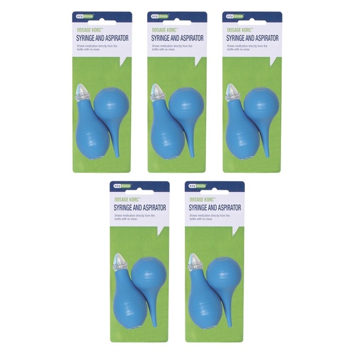 Ezy Dose Ear Syringe and Nasal Aspirator Pack of 5