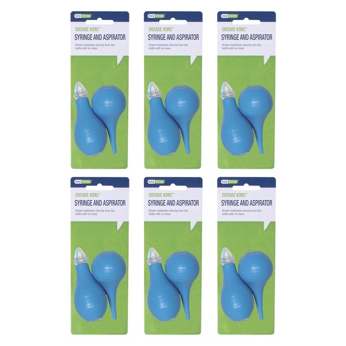 Ezy Dose Ear Syringe and Nasal Aspirator Pack of 6