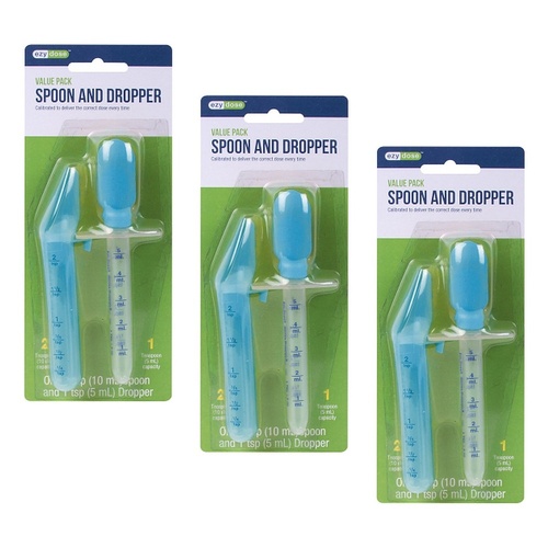 Ezy Dose Medicinal Dropper and Spoon Pack of 3