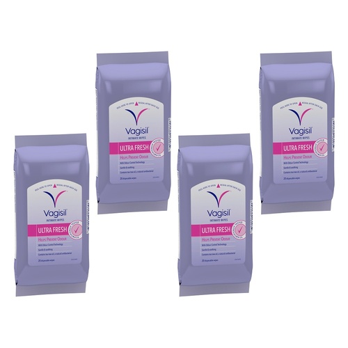 Vagisil Ultra Fresh Intimate Wipes 20 Wipes x 3 Bundle of 4