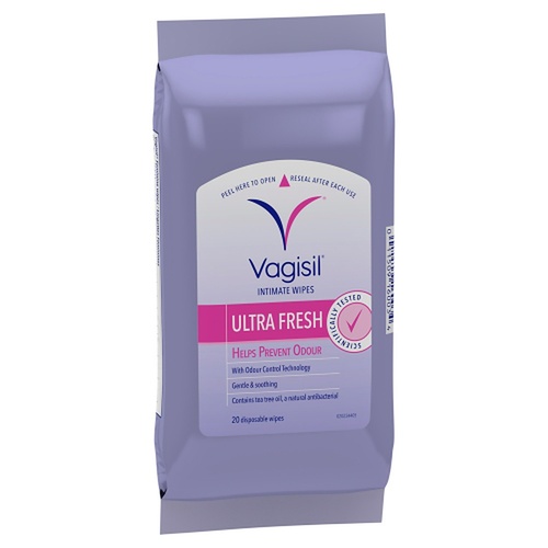 Vagisil Ultra Fresh Intimate Wipes 20 Wipes x 3