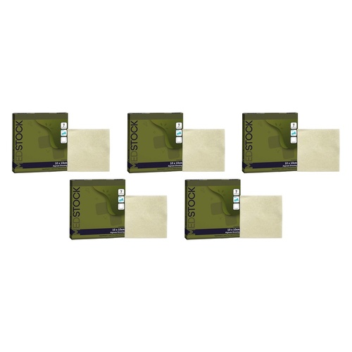 Medstock Alginate Dressing 10cm x 10cm 10 Pack Bundle of 5