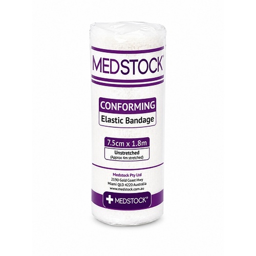 Medstock Conforming Elastic Bandage 7.5cm x 1.8m 1 Roll