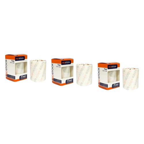 Medstock Fabric Roll Fixer 5cm x 1m 1 Roll Pack of 3