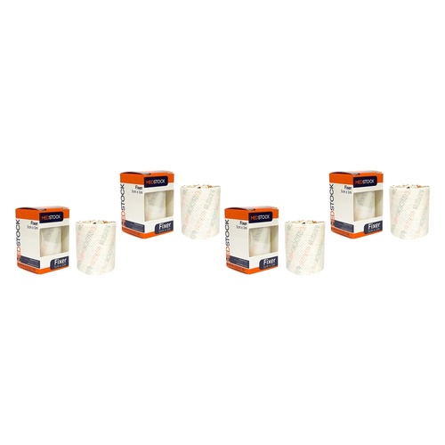 Medstock Fabric Roll Fixer 5cm x 1m 1 Roll Pack of 4