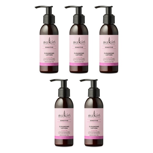 Sukin Sensitive Cleansing Lotion 125mL Pack of 5