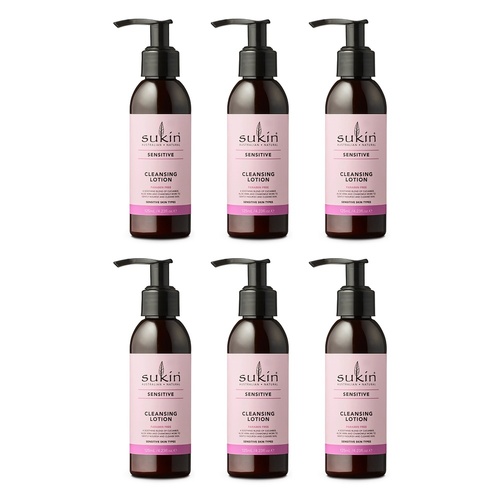 Sukin Sensitive Cleansing Lotion 125mL Pack of 6