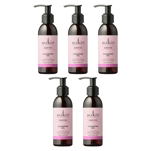Sukin Sensitive Cleansing Gel 125mL Pack of 5