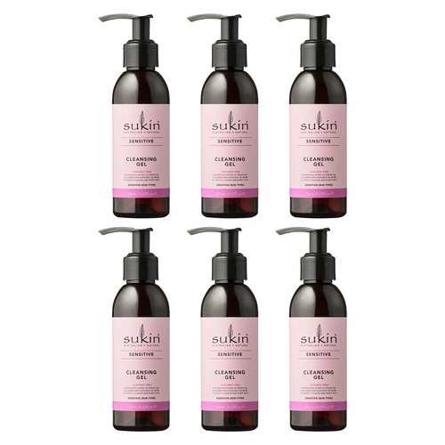 Sukin Sensitive Cleansing Gel 125mL Pack of 6