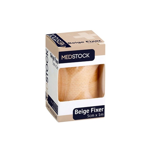 Medstock Beige Fabric Fixer Roll 5cm x 1m 1 Roll