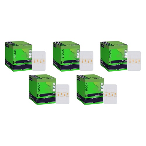 Medstock Transparent Island Dressing 5cm x 7cm 100 Pack Bundle of 5