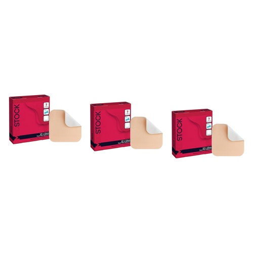 Medstock Foam Non-Adhesive Dressing 10cm x 10cm 10 Pack Bundle of 3
