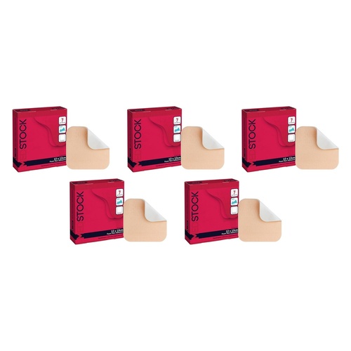 Medstock Foam Non-Adhesive Dressing 10cm x 10cm 10 Pack Bundle of 5