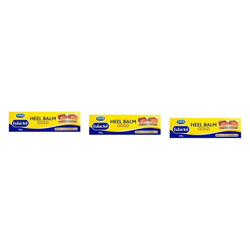 Scholl Eulactol Heel Balm Gold 200g Pack of 3