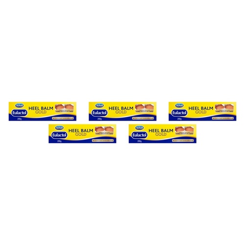 Scholl Eulactol Heel Balm Gold 200g Pack of 5