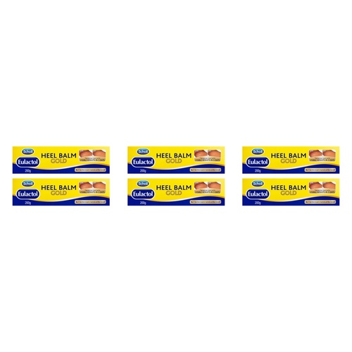 Scholl Eulactol Heel Balm Gold 200g Pack of 6
