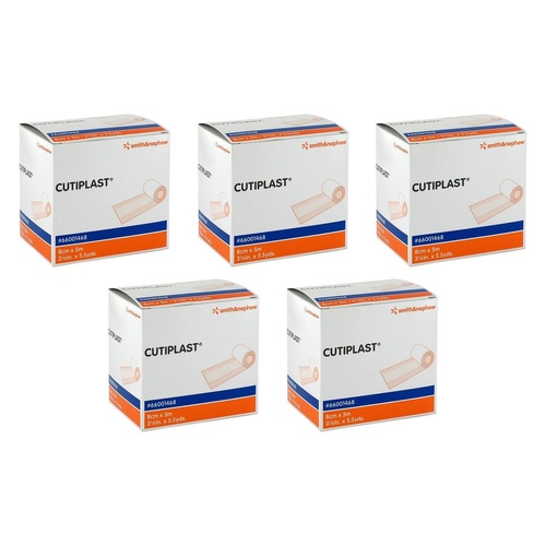 Cutiplast Wound Dressing Roll 8cm x 5m Pack of 5