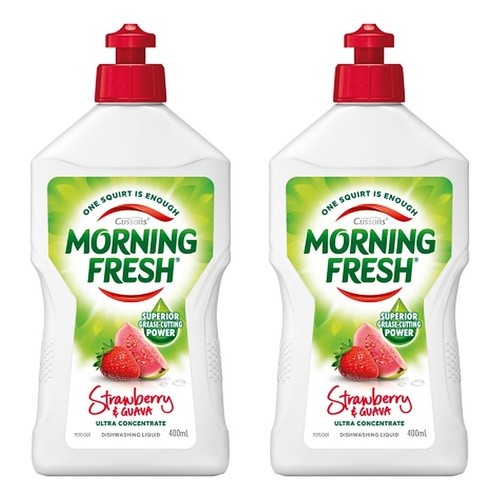 Morning Fresh Strawberry & Guava Dishwashing Liquid 400mL x 12 Bundle of 2