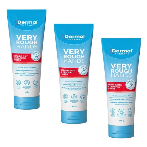 Dermal Therapy Very Rough Hand Balm 100g Pack of 3