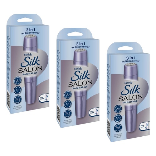 Schick Silk Salon Perfect Finish 3-in-1 Multizone Styler Pack of 3