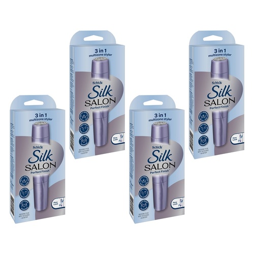 Schick Silk Salon Perfect Finish 3-in-1 Multizone Styler Pack of 4