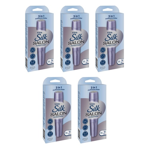 Schick Silk Salon Perfect Finish 3-in-1 Multizone Styler Pack of 5