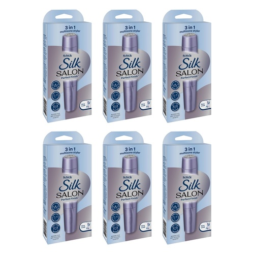 Schick Silk Salon Perfect Finish 3-in-1 Multizone Styler Pack of 6