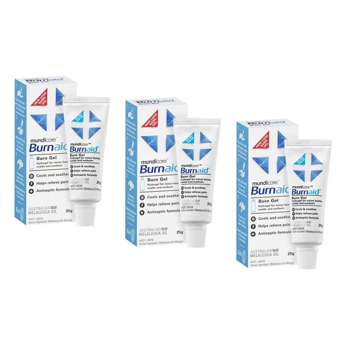 Burnaid Burn Gel 25g Pack of 3