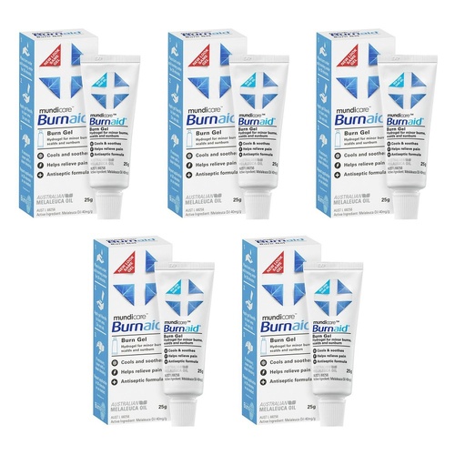 Burnaid Burn Gel 25g Pack of 5