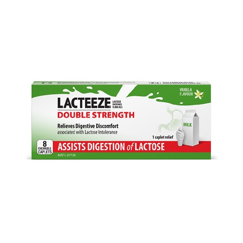 Lacteeze Ultra Chewable 8 Caplets