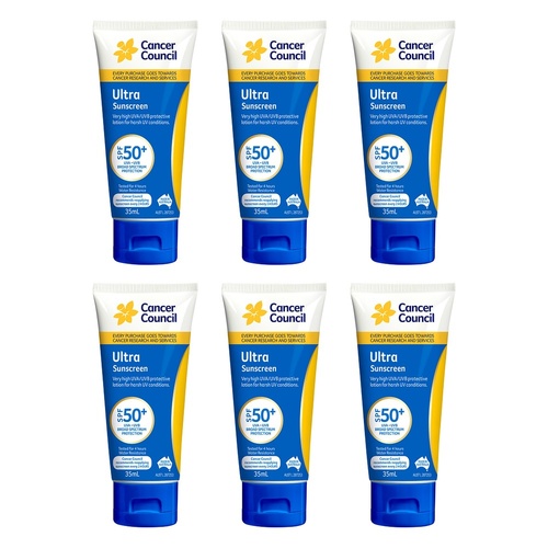 Cancer Council Ultra Sunscreen SPF 50+ 35mL Pack of 6