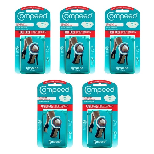 Compeed High Heel Blister Plasters 5 Pack x 6 Bundle of 5