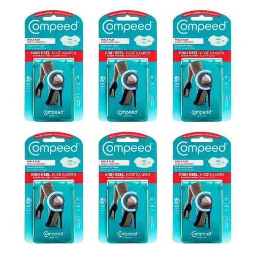 Compeed High Heel Blister Plasters 5 Pack x 6 Bundle of 6