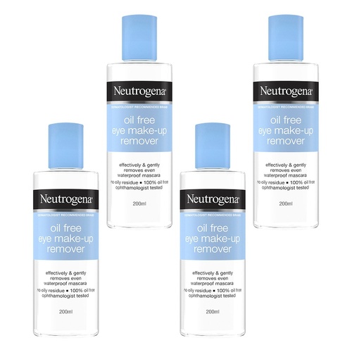 Neutrogena® Oil-Free Eye Make-Up Remover 200mL Pack of 4