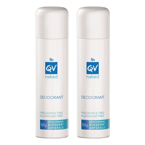 Ego QV Naked Deodorant Spray 100g Pack of 2