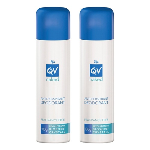 Ego QV Naked Anti-perspirant Deodorant Spray 100g Pack of 2