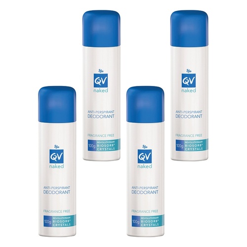 Ego QV Naked Anti-perspirant Deodorant Spray 100g Pack of 4
