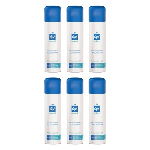 Ego QV Naked Anti-perspirant Deodorant Spray 100g Pack of 6