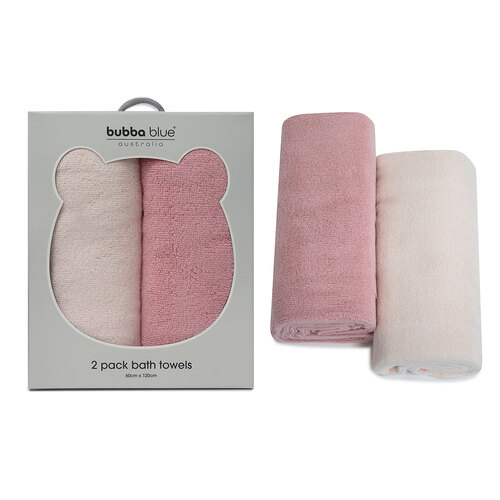 Bubba Blue Girls Bath Towel 60cm x 120cm Pack Of 2