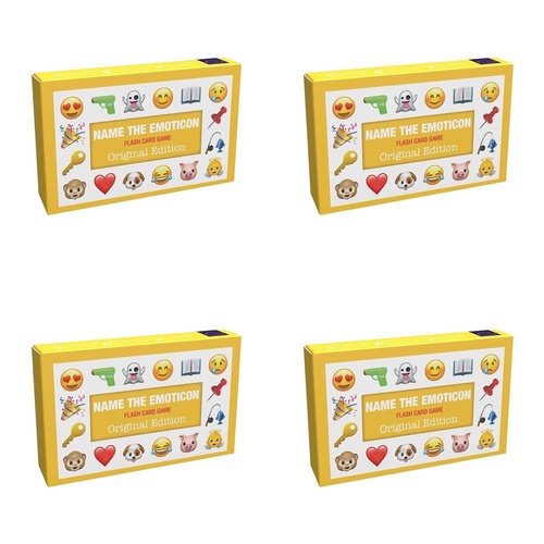 Name the Emoticon Flash Card Game Original Edition Pack of 4