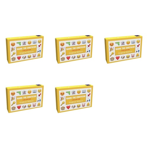 Name the Emoticon Flash Card Game Original Edition Pack of 5