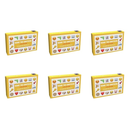 Name the Emoticon Flash Card Game Original Edition Pack of 6